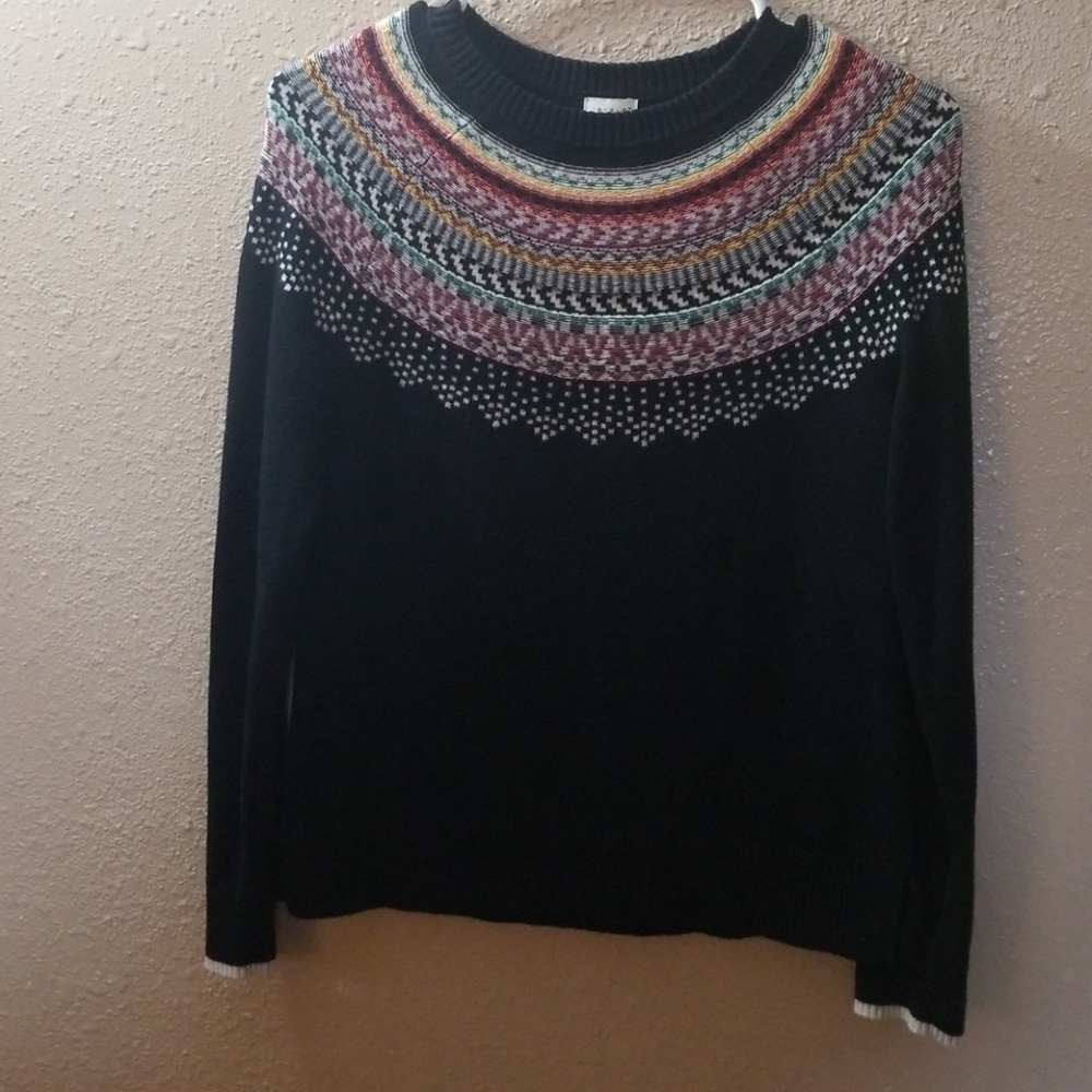 Andeawy sweater with multicolored embroidered d…